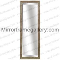 Wood Texture PS Framed wall Decorative Mirror
